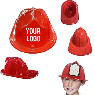 Kids' Plastic Firefighter Hat