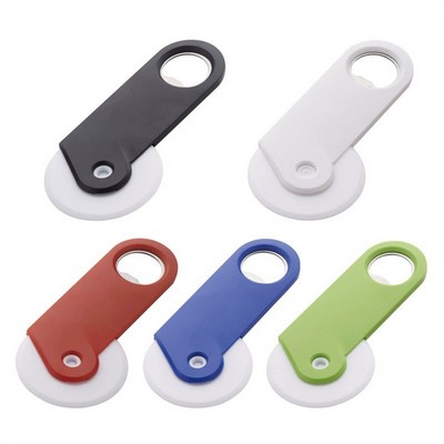 Multi-Function 2-in-1 Pizza Cutter Wheel With Bottle Opener