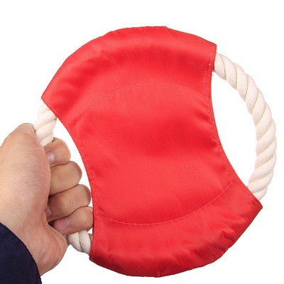 Durable Dog Rope Frisbee - Multi-Color Fetch Toy